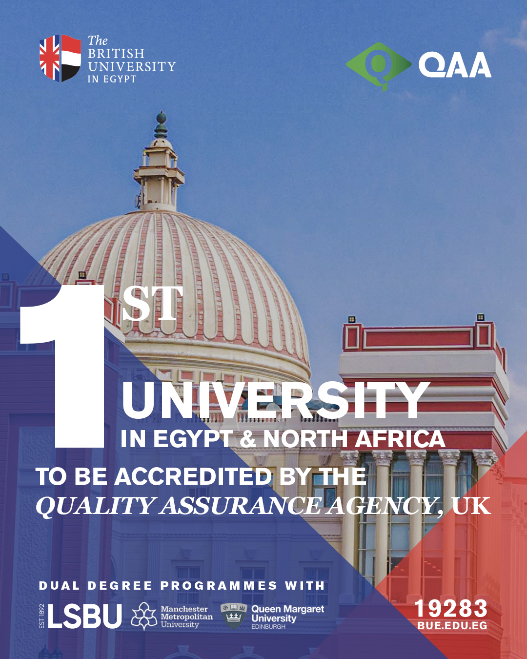 1st University in Egypt & North Africa to be Accredited by QAA